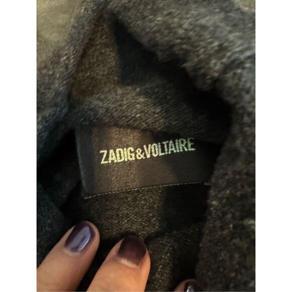 Zadig & Voltaire Womens Gray Sweater Size Small - Picture 3 of 4